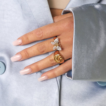 Anillo Bliss bañado en oro