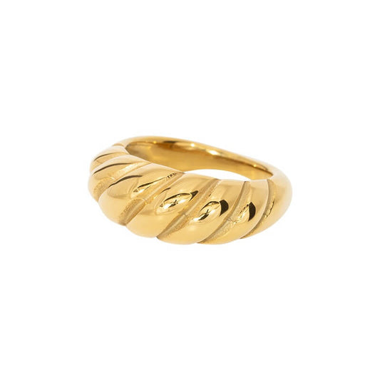 Anillo Croissant Chapado en Oro
