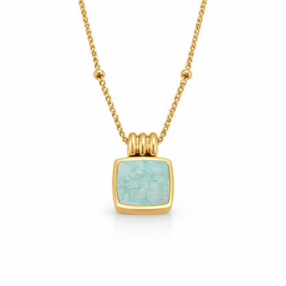 Collana Lucia con pendente verde