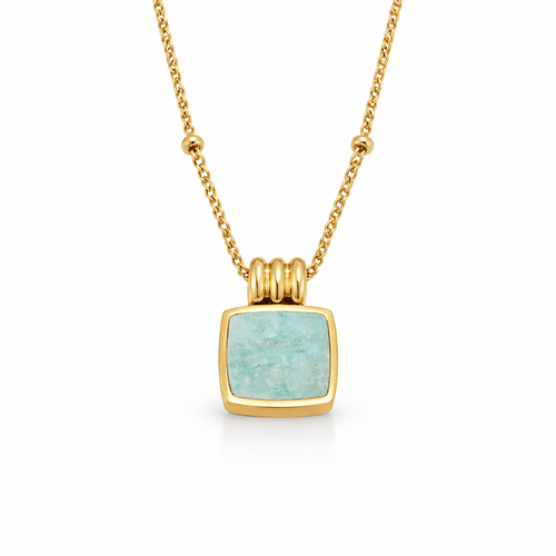 Collana Lucia con pendente verde