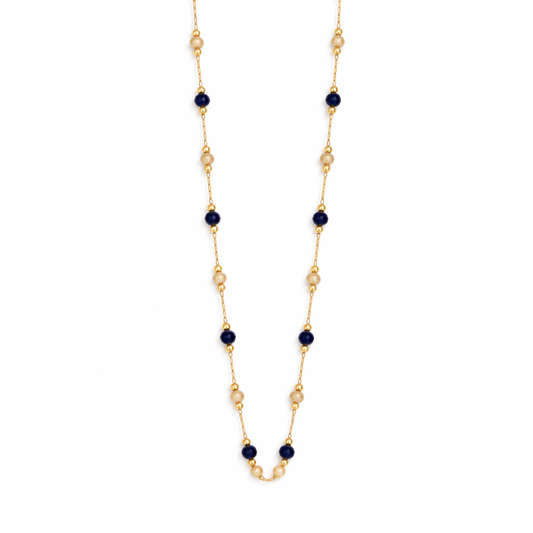 Collana Lulu con Perle di Pietra Midnight