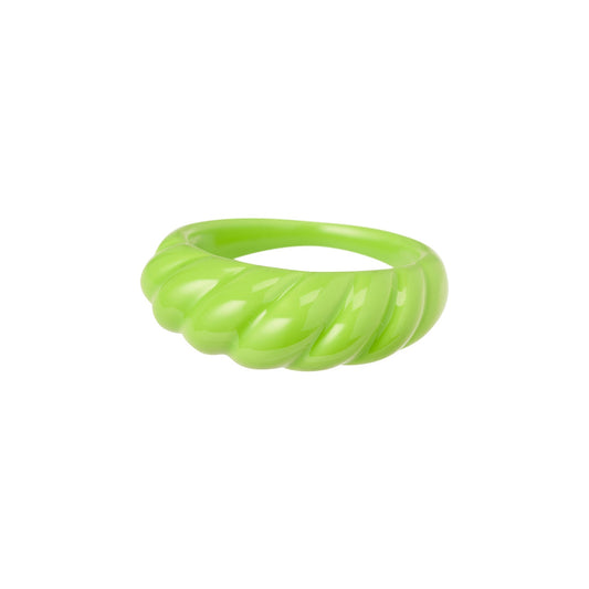 Anello Croissant Verde