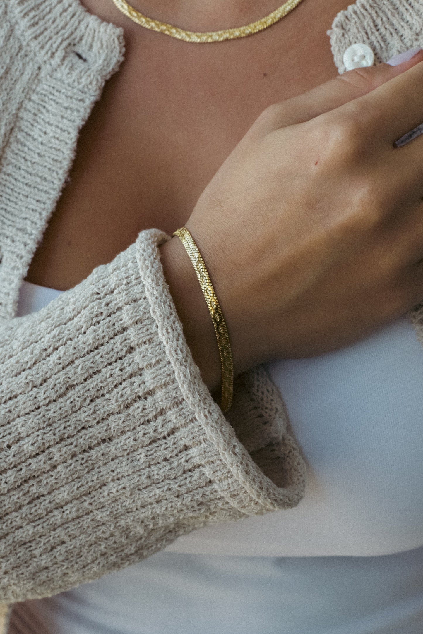 Bracciale Catena Piatta Infinito