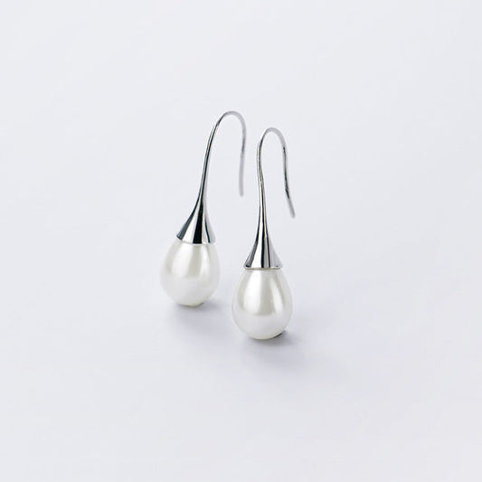 Orecchini a goccia con perle