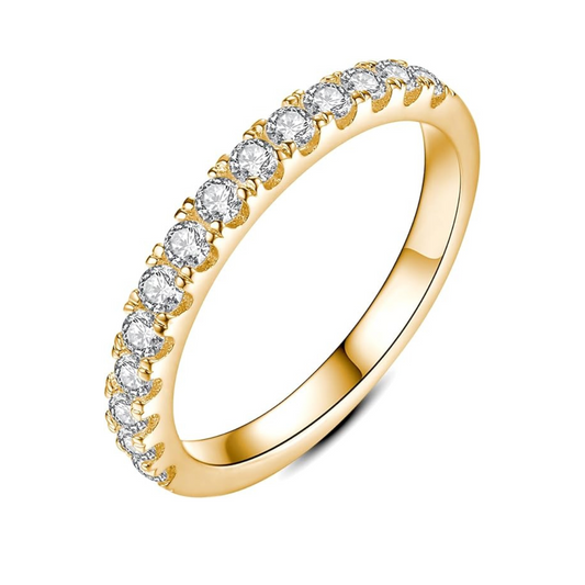 Anello di matrimonio in moissanite