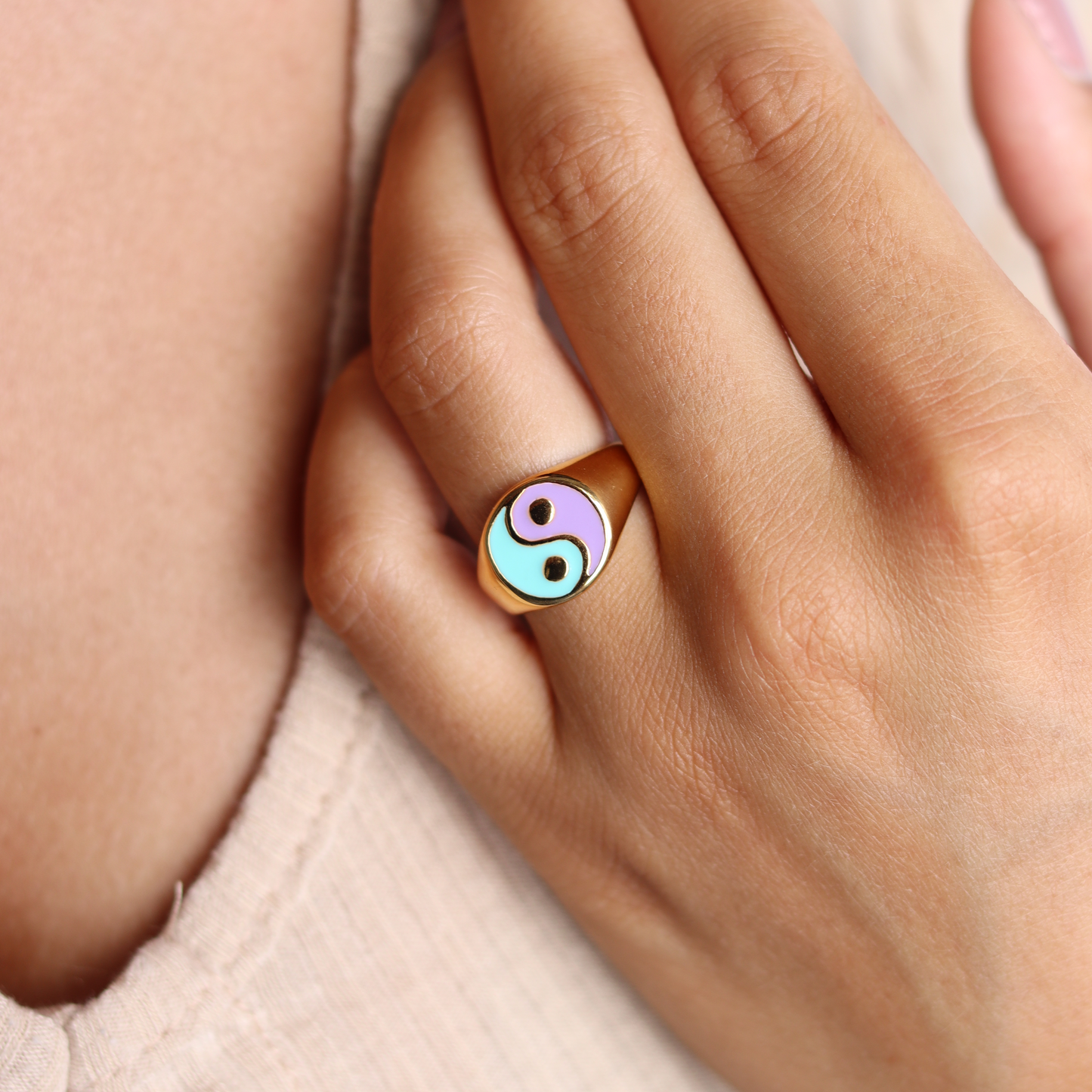 Anello Balanced Placcato Oro