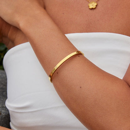 Bracciale rigido Lilah dorato